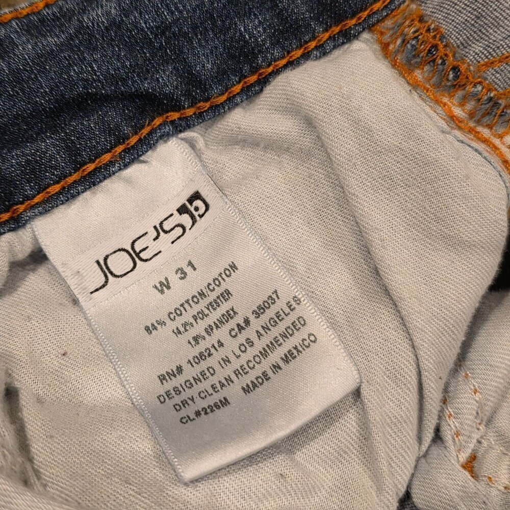 Joe's Jeans The Straight Leg Crop Cuffed Jeans Medium Leslie Wash 31 - Picture 9 of 16